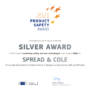 Spread&Cole remporte la médaille d’argent aux Product Safety Award